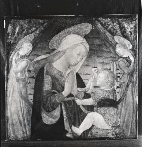 Anonimo — Neri di Bicci - sec. XV - Madonna con Bambino e angeli — insieme